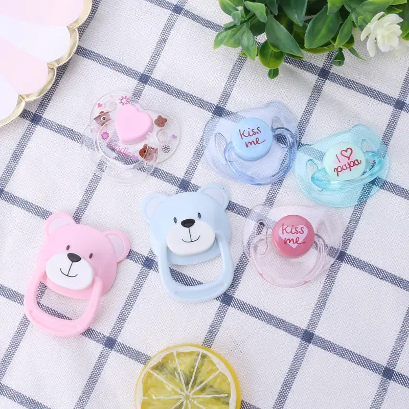 HUYU-Mini juguetes para bebé 2,56x1,97x0,2 pulgadas, chupete magnético para muñeca para niños 6 años, entrenamiento