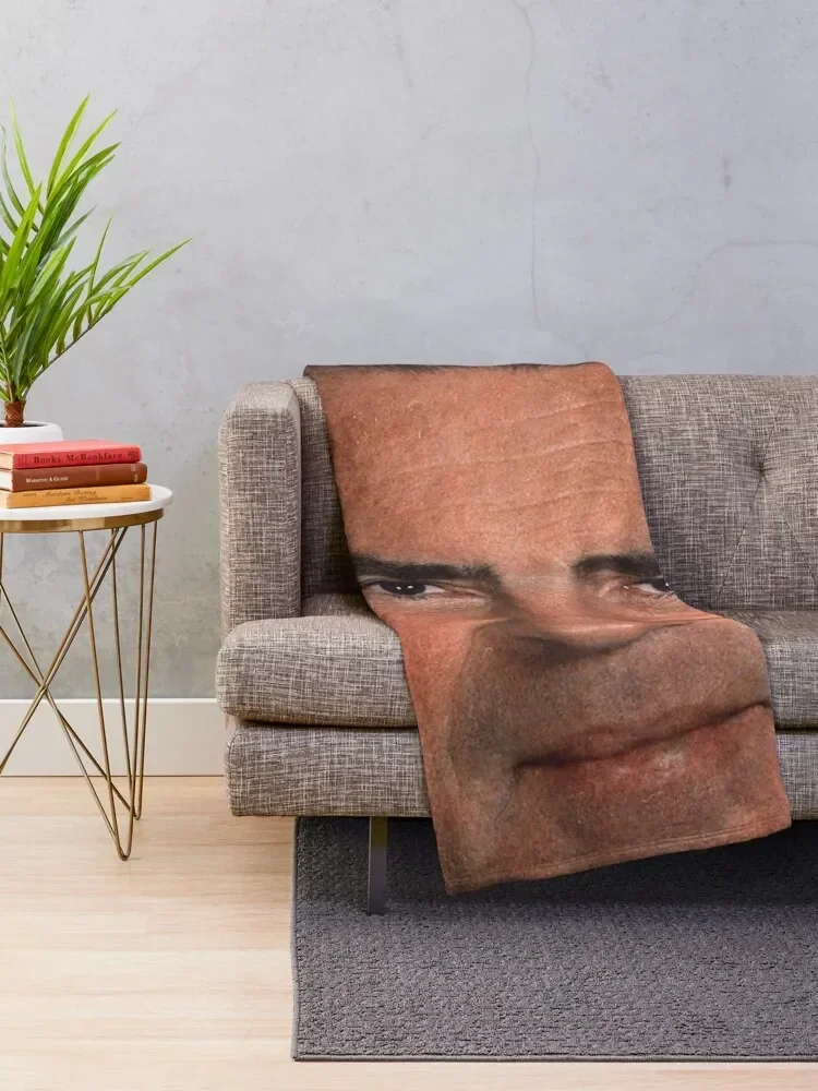 Richard Nixon Portrait Throw Blanket Sofa Throw heavy to sleep Blankets