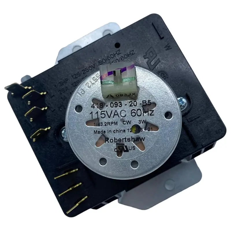 

Таймер для сушилки белья KEOL-WPW10185975 W10185975, 115VAC 60Hz 3W, запасная часть для сушилок Whirlpool