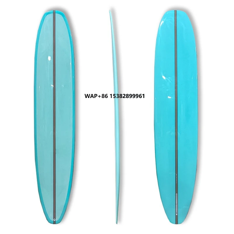 Wholesale Custom 8ft to 9ft Epoxy Longboard Surfboard with EPS Foam Core for Adults Beginners and Professionals