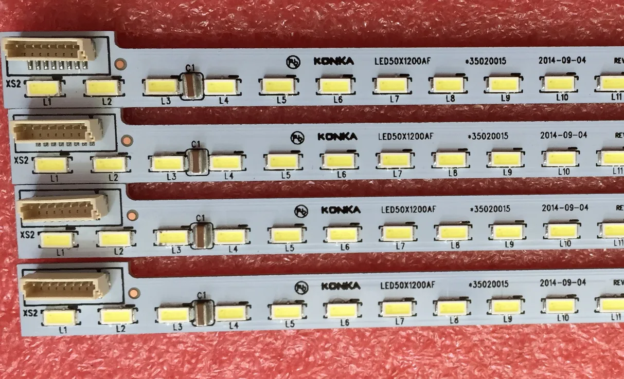 2 개/몫 Konka LED50X1200AF LCD 백라이트 스트립 37024855 35019589 1PCS = 80LED 611MM