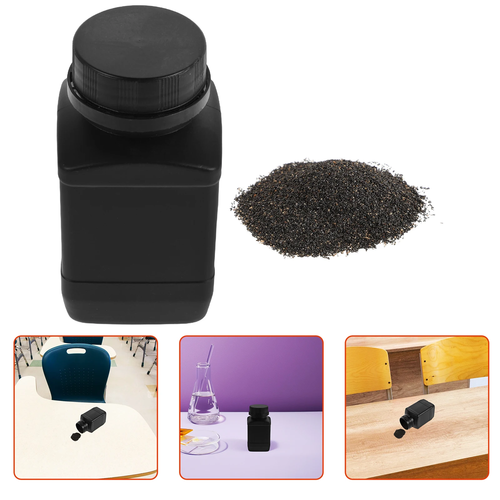 Magnetic Demonstrator 500g เหล็ก Filings Powder การทดลองฟิสิกส์โรงเรียนวิทยาศาสตร์การศึกษาทรายโลหะชุด