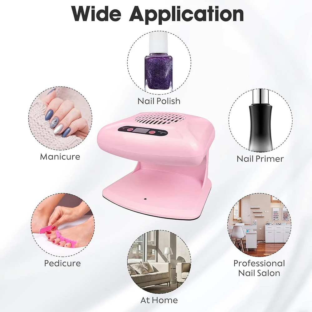 LINMANDA Advanced Automatic Sensor Nail Polish Dryerhot And Cold Air Nail Dryersnail Polish Dryer Infrared Induction Air Dryer