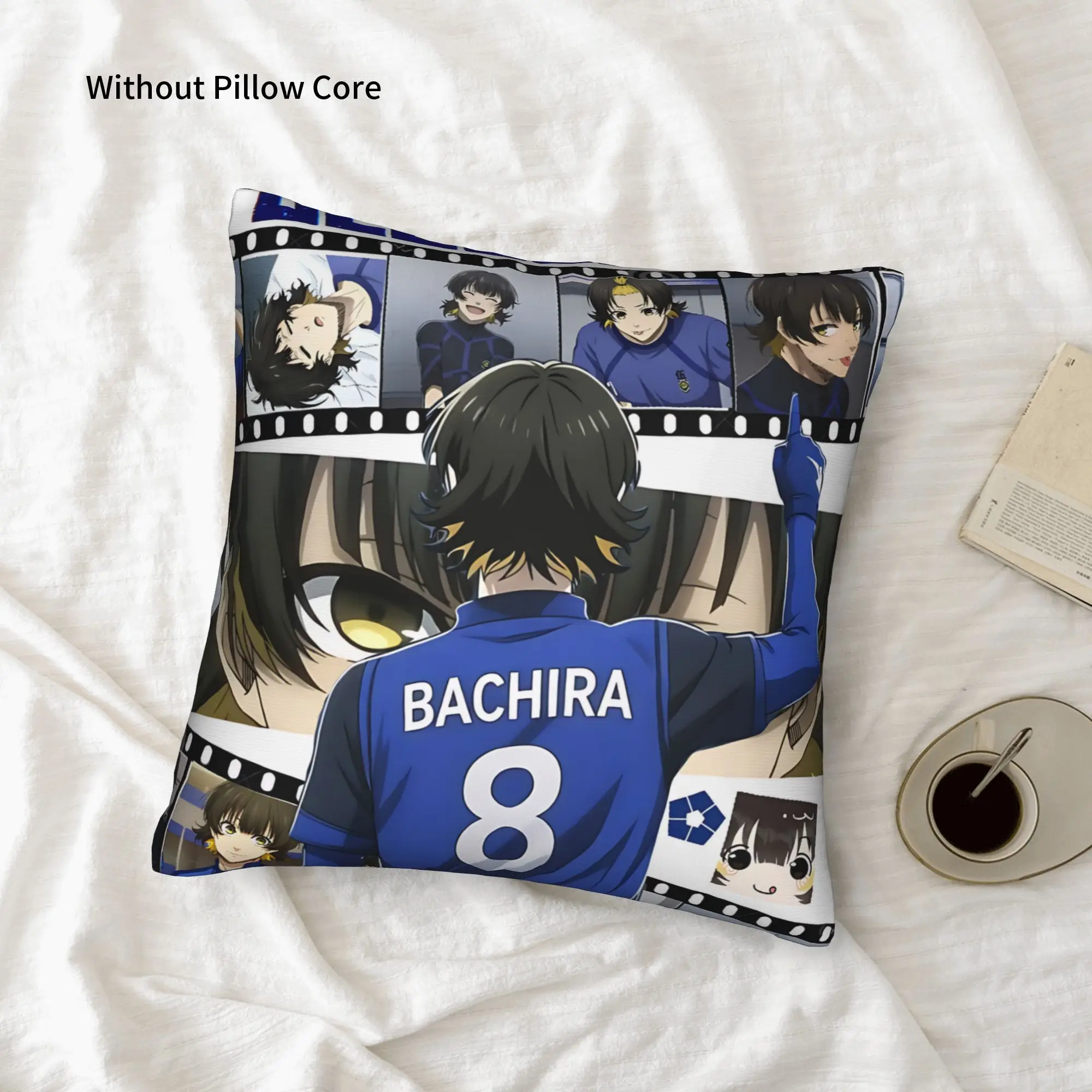 1PC Blue Lock Football Anime Pillow Case Double-Sided Printing  Sofa Cushion Bedroom Bedside Pillow
