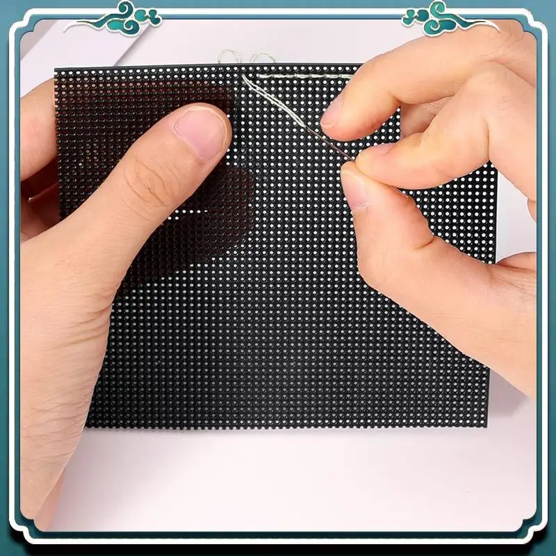 

Premium 4 PCS 14 Count Plastic Mesh Canvas Sheet 14 CT Plastic Aida For Cross-Stitch,Making Jewelry Organizer (11X8inch)