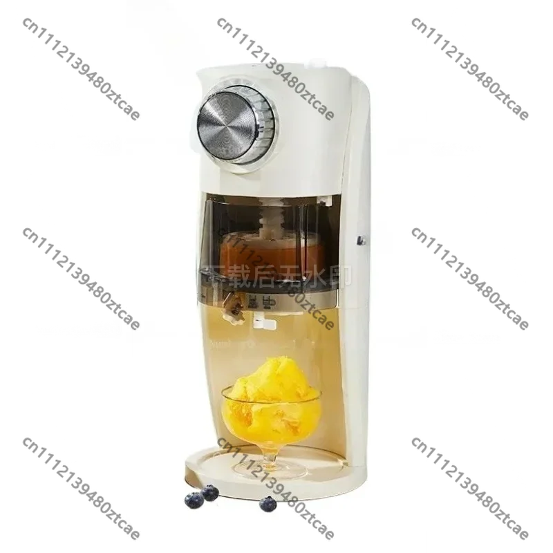 Automatic Snow Ice Shaver Machine, Commercial & Home Shaved Ice Maker, Portable Dessert Equipment for Stall & Snack Bar Use