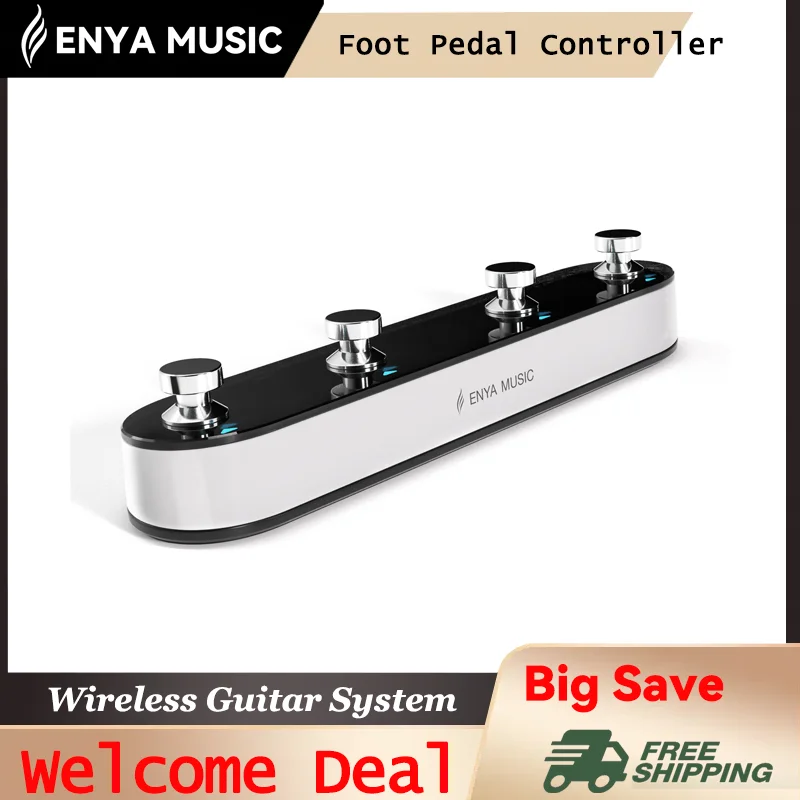 

ENYA INSPIRE Guitar Foot Pedal Controller - Smart App Integration & Instant Tone Switch for Electric/Smart Guitars, Accessories.