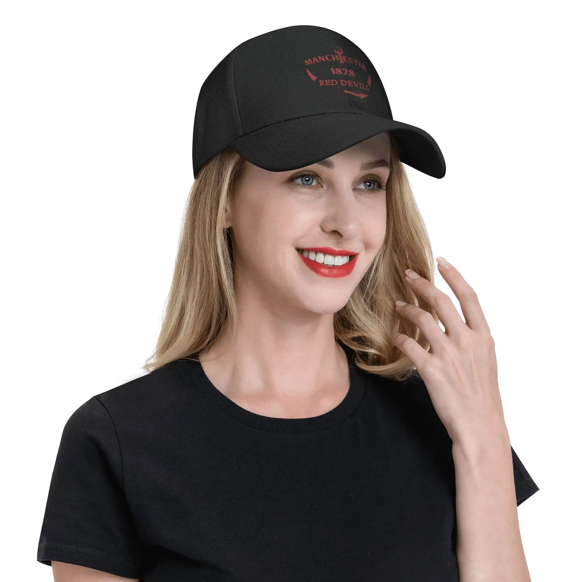 شياطين مانشستر، مانشستر هو قبعات بيسبول حمراء Snapback قبعات بيسبول عصرية قابلة للتنفس كاجوال Casquette للاستخدام الخارجي للجنسين