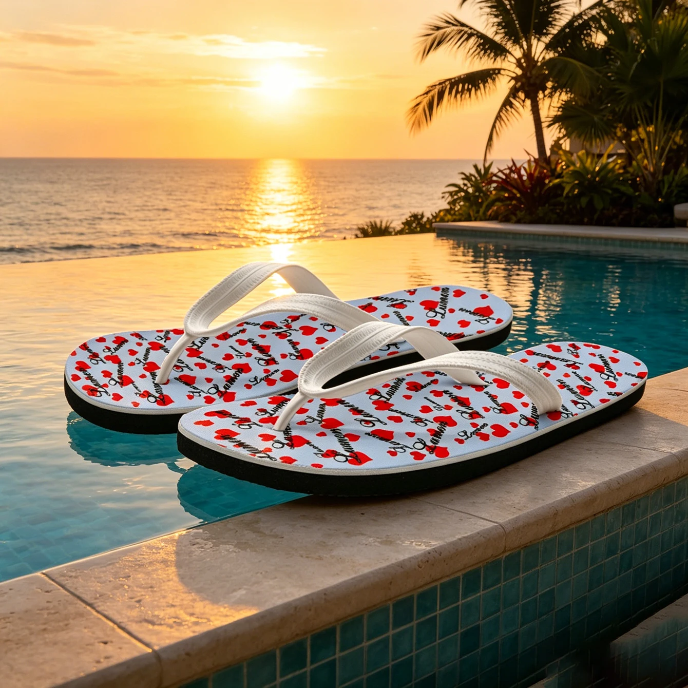 Customized Fun Men's and Women's Flip Flops Gifts  TEXT Flip Flops Gifts Brides Wedding Gifts