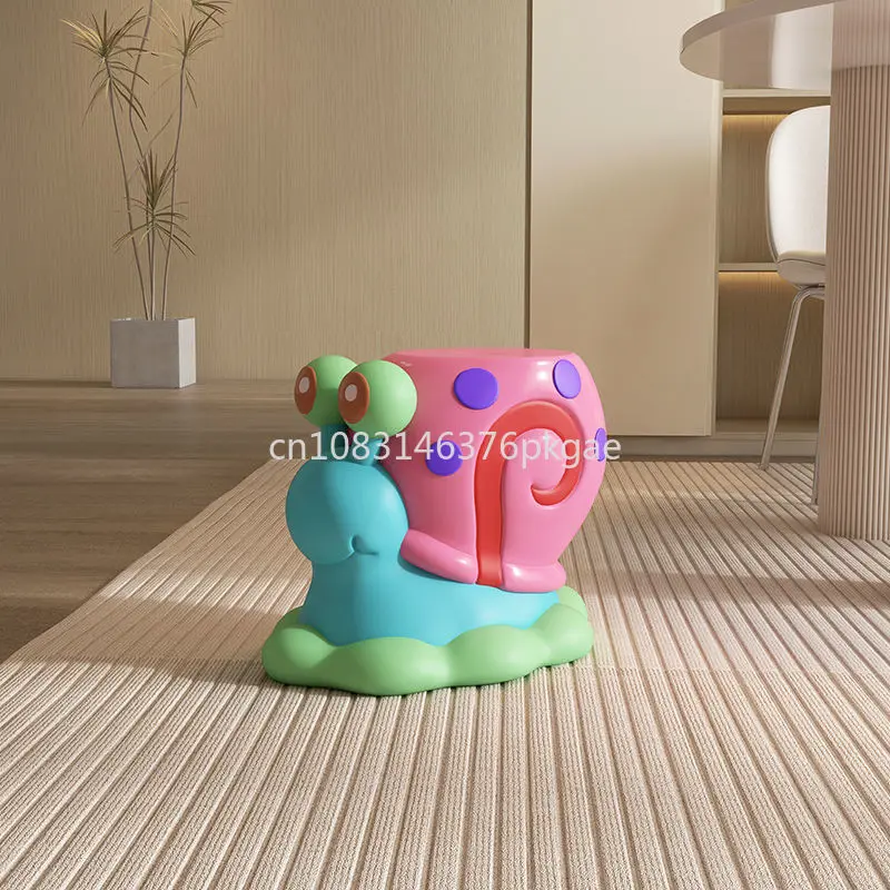 

Small Snail Changing Shoe Stool Living Room Entrance Door Household Small Stool Low Stool Gift