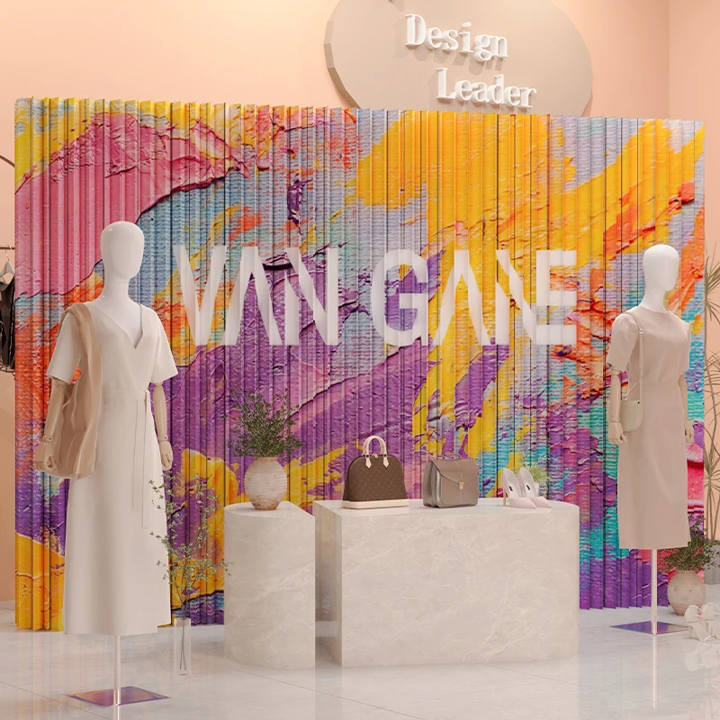 Commercial Wallpaper Printing - Custom Printed Honeycomb Paper Room Divider,