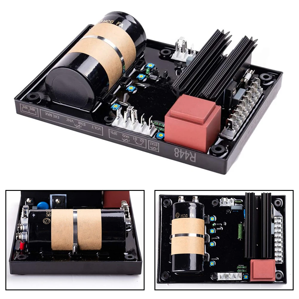 AVR For Leroy Somer AVR Module Closed Loop Control Exciter Field Current Quadrature Droop Adjustment For Alternator