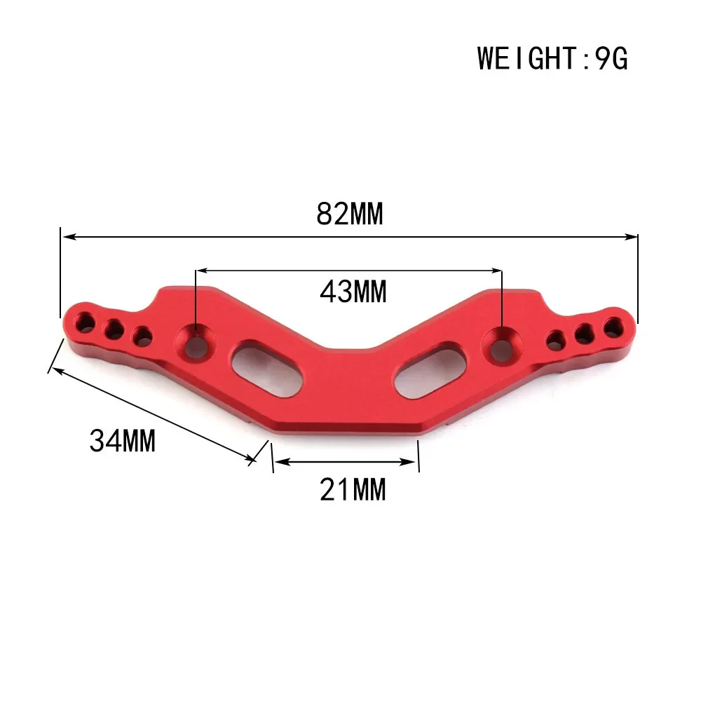 Tour d'amortisseur avant et arrière en métal, plaque de support rapide pour ARRMA 1/10 KRABOUGranite Big Rock GENBOU4tage 3S BLX RC, pièces de mise à niveau