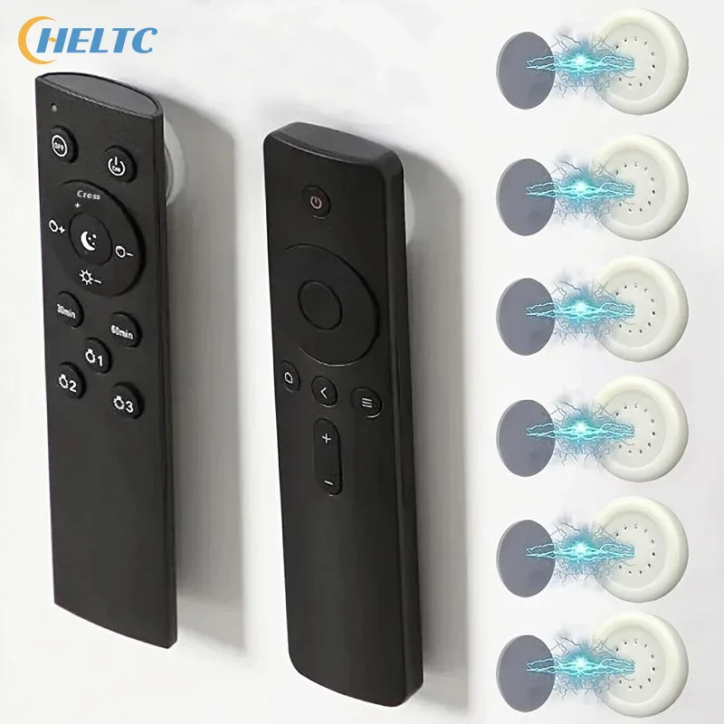 1/2/4/5/6/8PC Household Storage Magnetic Hook Wall Mounted Strong Remote Control Invisible Bracket Key Refrigerator Sticker
