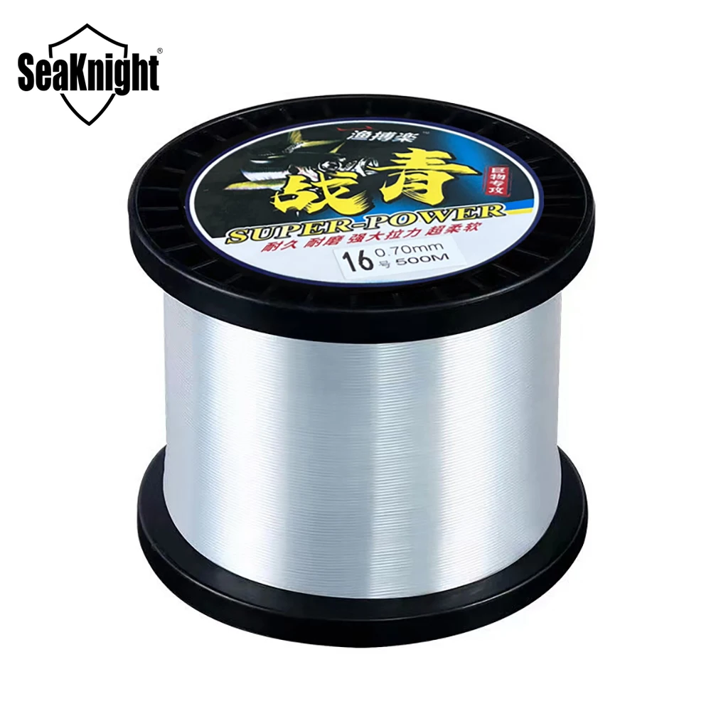 seaknight linha de pesca monofilamento 500m feito de nylon para carpas 2347kg mar profundo peixe gigante japao alta qualidade 01