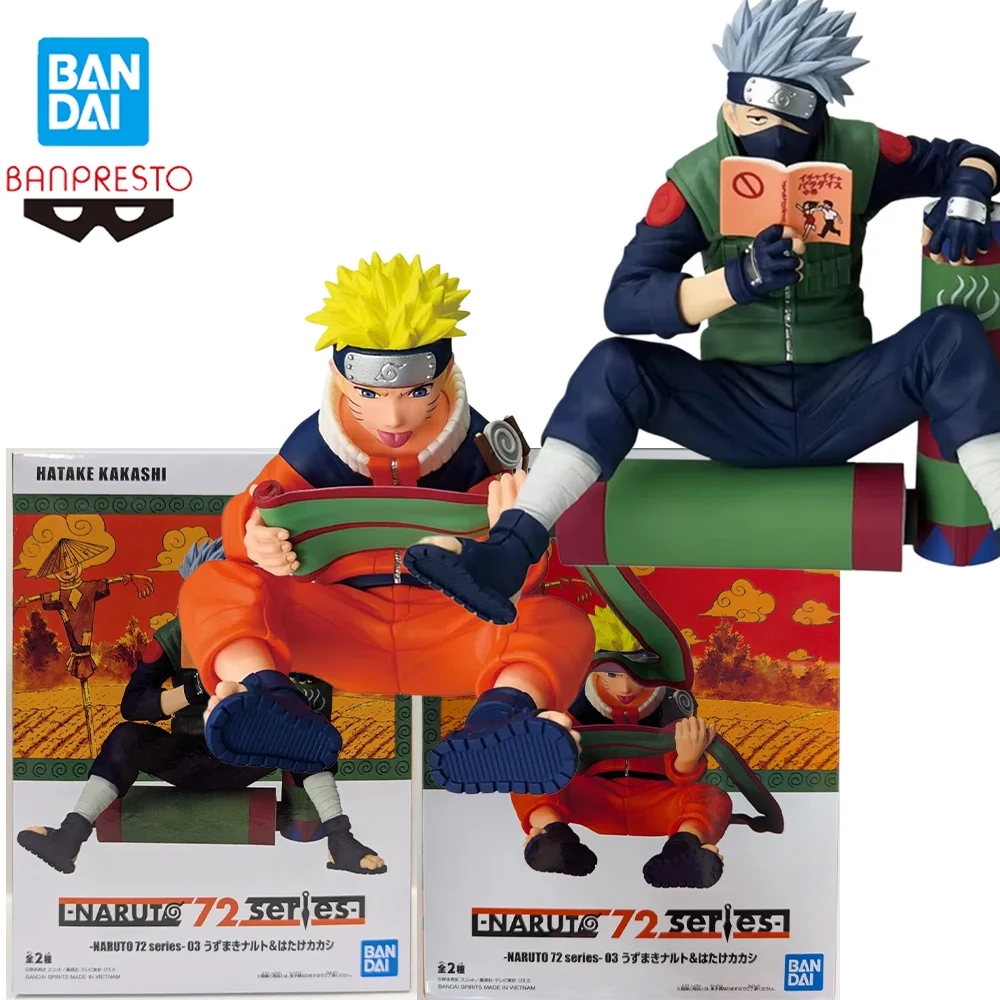 Original Echte Bandai Naruto 72 Serie-03 Hatake Kakashi Uzumaki Naruto PVC Anime Actionfigur Modell Spielzeug Ornamente Sammlerstück