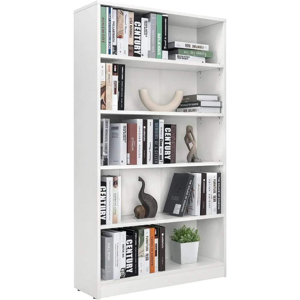 

shelf, bookshelf , shelves,5-Shelf Wood Bookcase Freestanding Display Bookshelf for Home Office School 11.6Dx33Wx59.8H