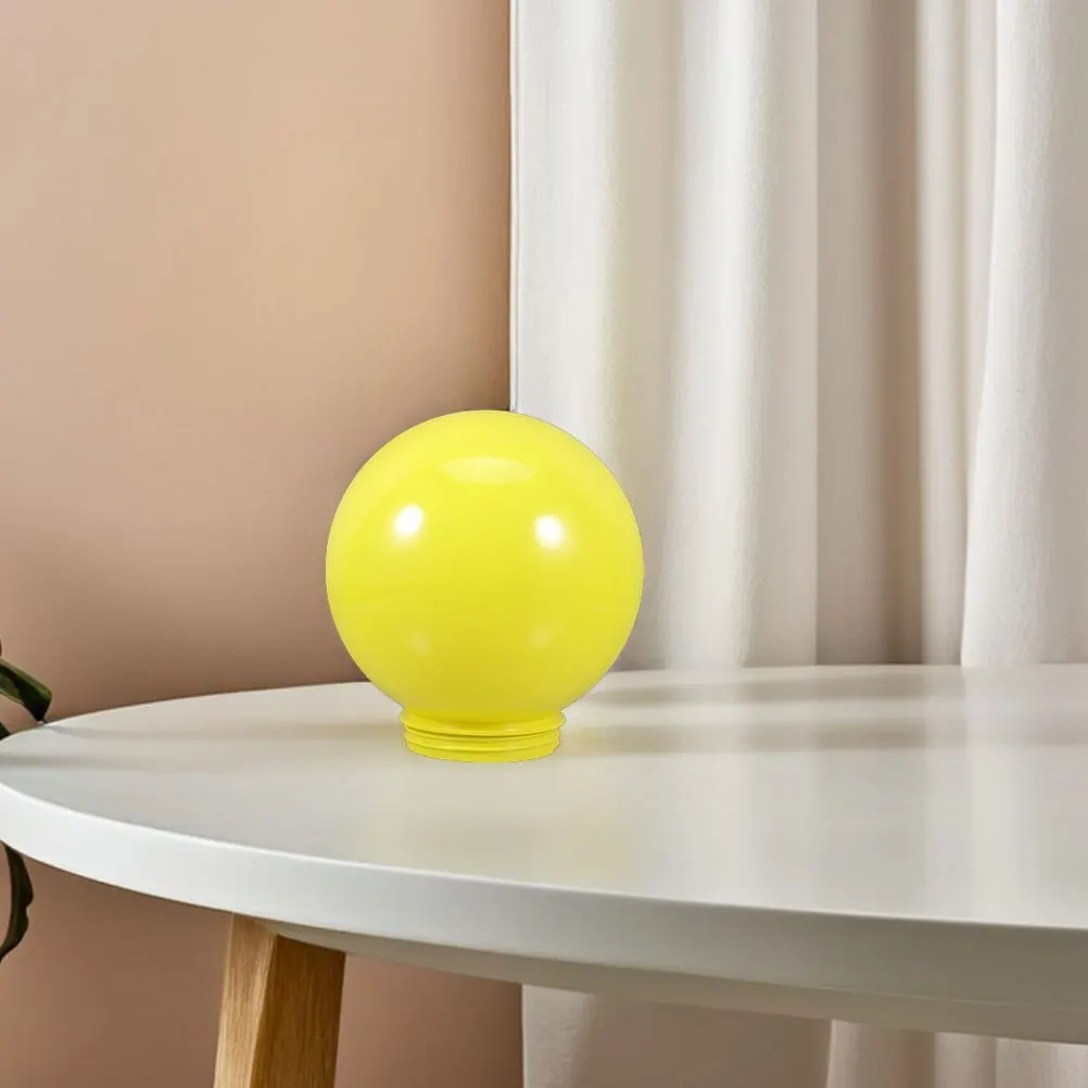 غطاء مصباح مستدير كرة أرضية بديل من الأكريليك مقاوم للماء في الهواء الطلق حديقة فناء مسار عمود إضاءة غطاء خفيف قطر تركيبات الشارع #5