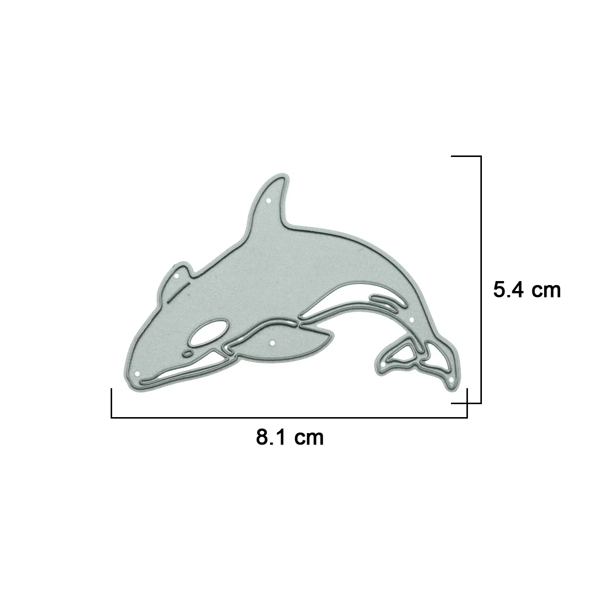 Metal Cutting Dies Killer Whale Orca Pattern Scrapbooking Diy Ocean Card Supply Cutter Stencil Clip Art Paper Decorating Mold