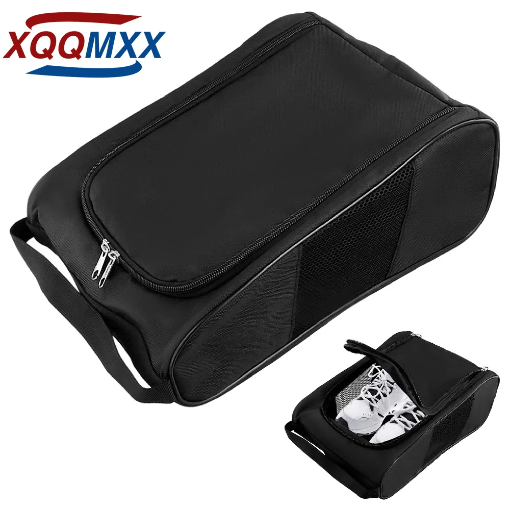 

1PCS Golf Shoe Bag - Outdoor Zippered Shoe Carrier with Mesh Holes - Sport Shoes Bag