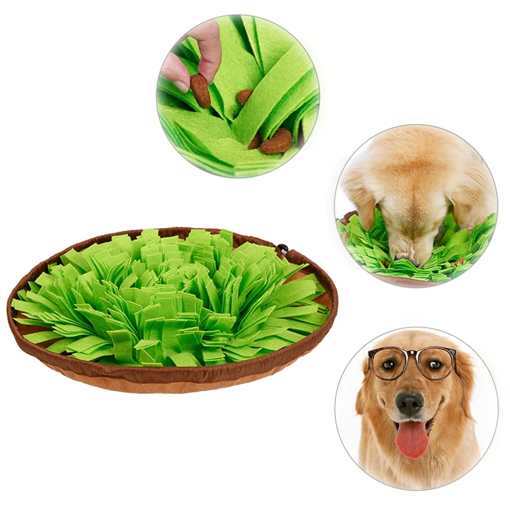 Pet Dogs Snuffle Mat Pet Leak Food Anti Choking Mat Cat Dog Training Blanket Nose Work Toy Pet Slowing Feeding Food Dispenser