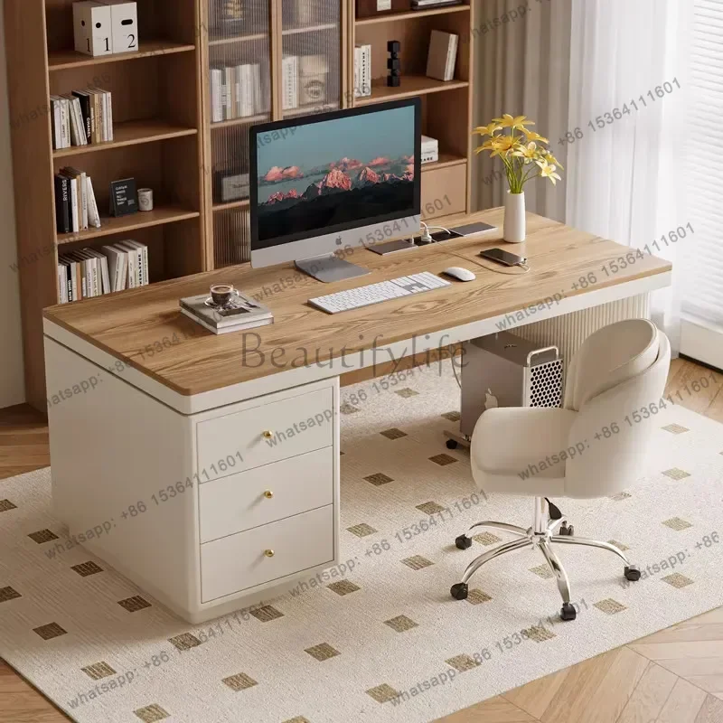 PG Luxury Reception Office Desk Computer Decoration European Aesthetic Office Desk Storage Organizers Tavolino Salon Furniture