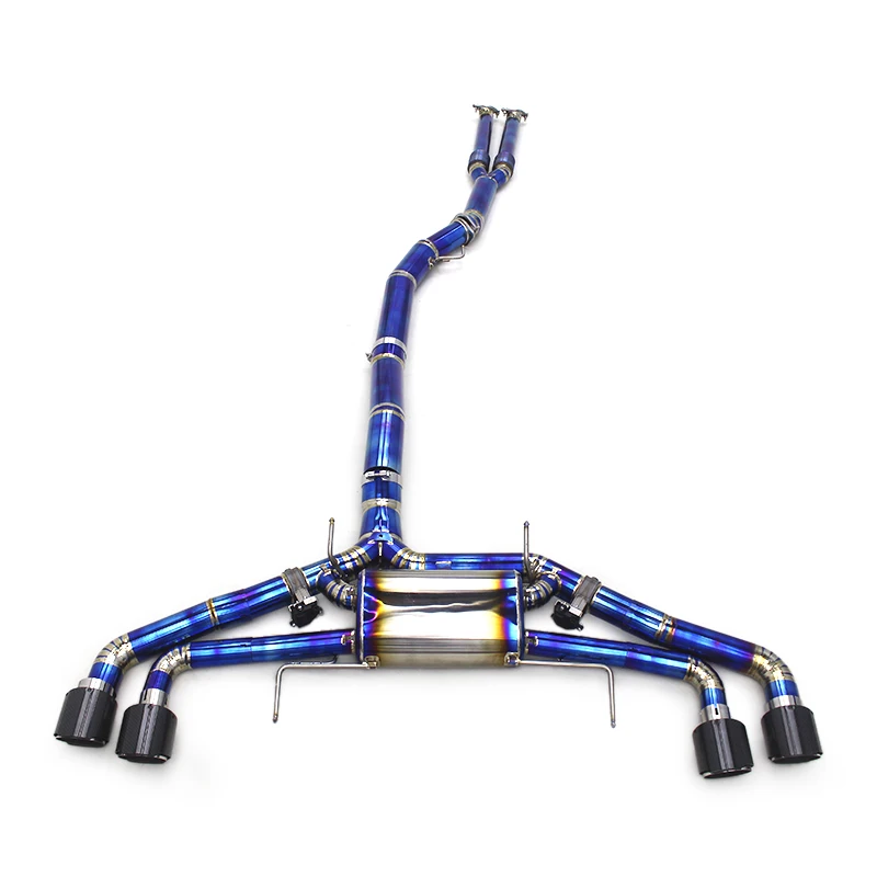 Custom Catback Exhaust For Nissan GTR/GT-R R35 3.8TT 2008-2023 Tuning Y Front Pipes Titanium Muffler Valvetronic Exhaust System