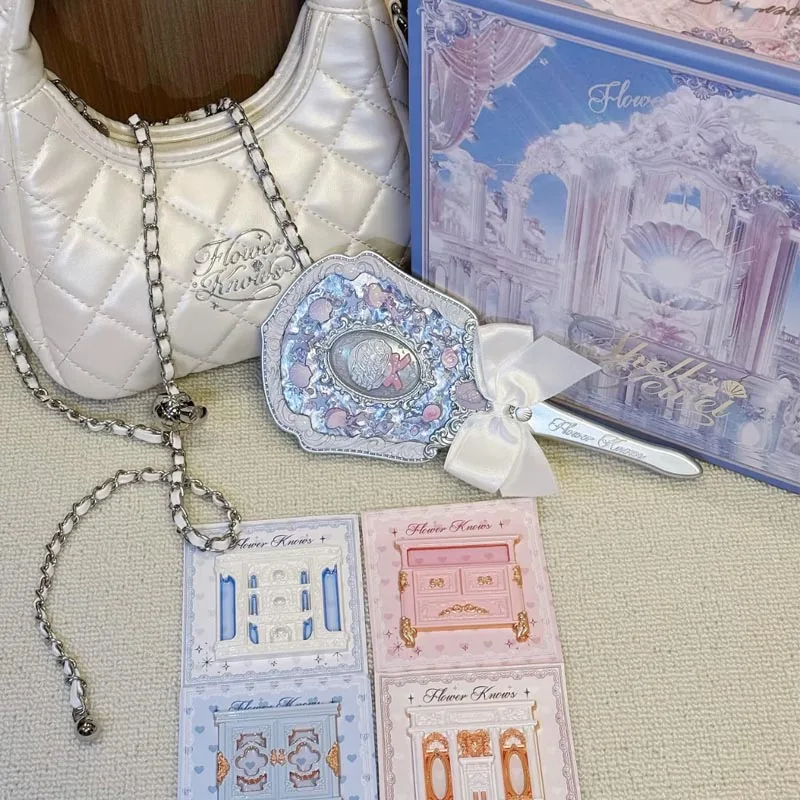 حقيبة يد Flower Knows Limited Edition Shell's Jewel ذات طراز جديد وحقيبة مستحضرات التجميل ومغناطيس الثلاجة