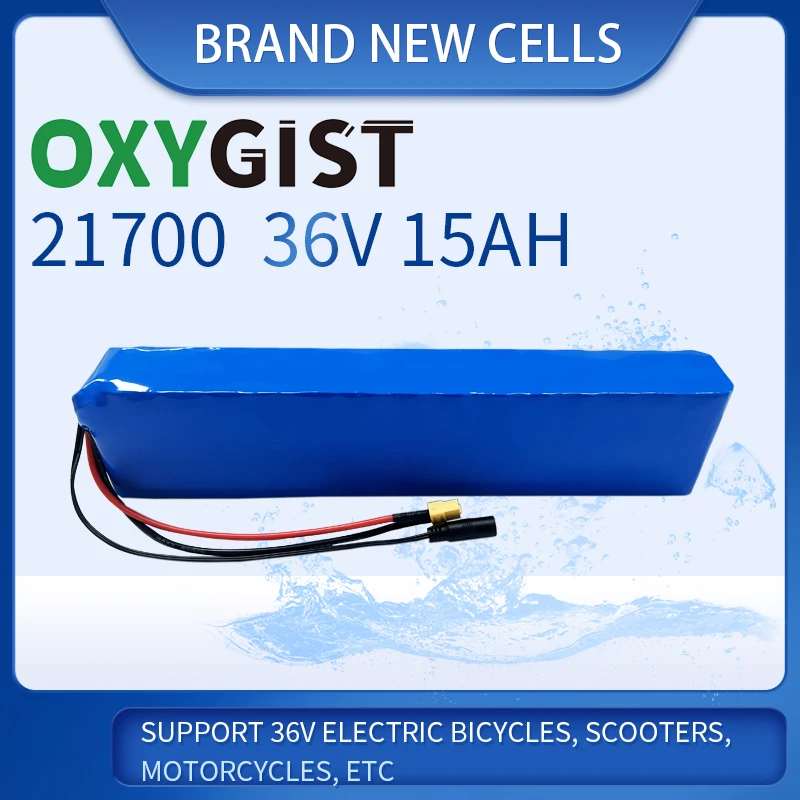 

10S3P 21700 15Ah 36V Scooter Lithium Battery Pack 25A BMS With Temperature Control Balance For 150W 250W-900W Ebike Motorcycles
