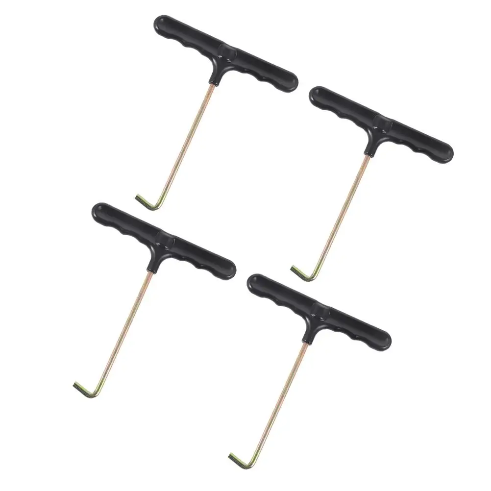 

4 Pcs Hooks Durable Plastic Iron Spring Pullers Easy Installation Disassembly Trampoline Accessories Skate Tools Hockey Laces