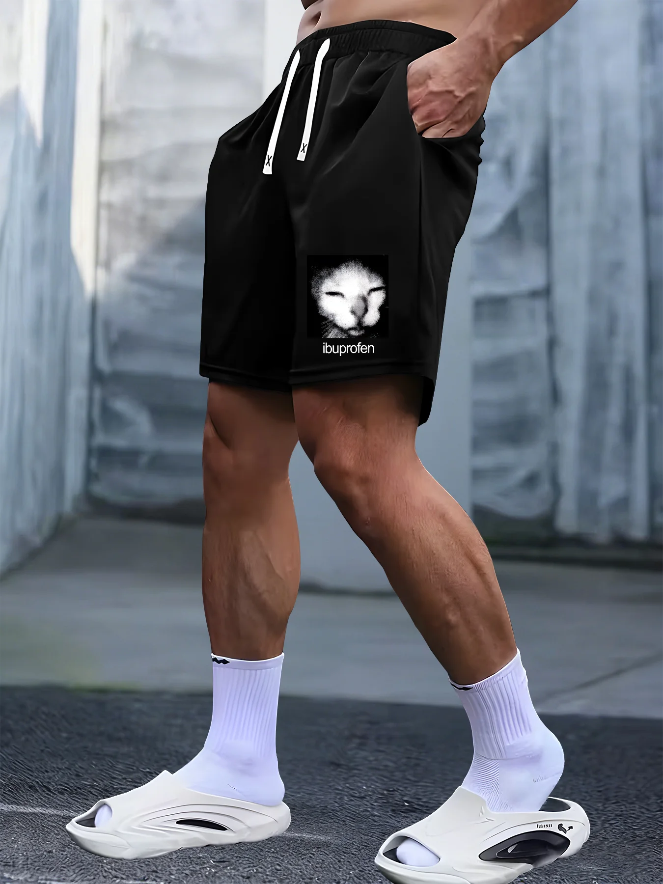 

Patterned Men's Fashion Casual Sports Shorts Pure Cotton Breathable and Wiry Fabric Is Very Suitable for Summer Travel Vacation