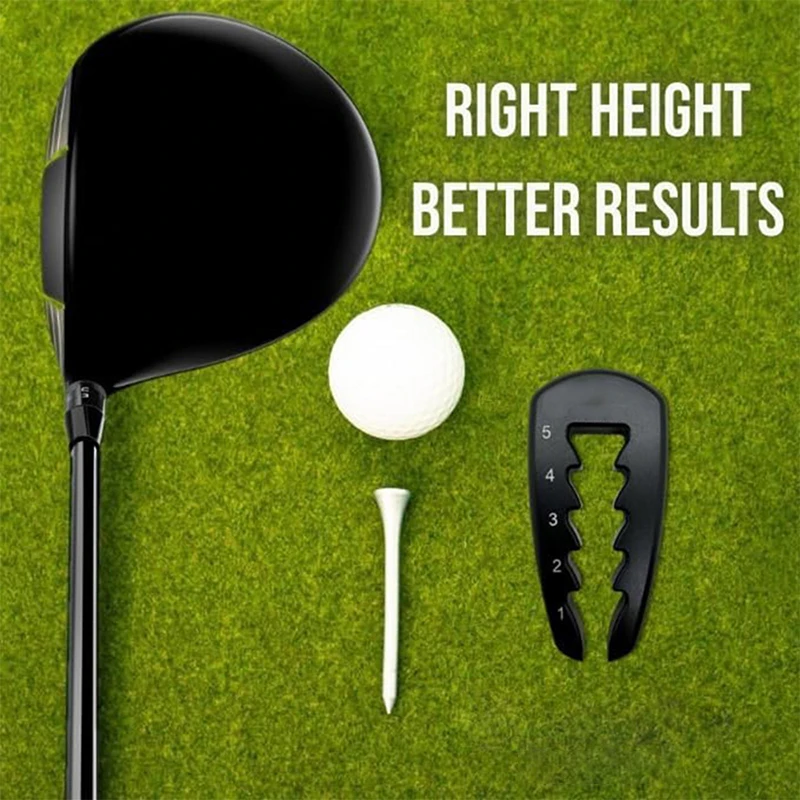 Adjustable Golf Tee Height Tool Portable Easy to Use Precision Tee Height Gauge for Training Durable Golf Accessory Non-Slip