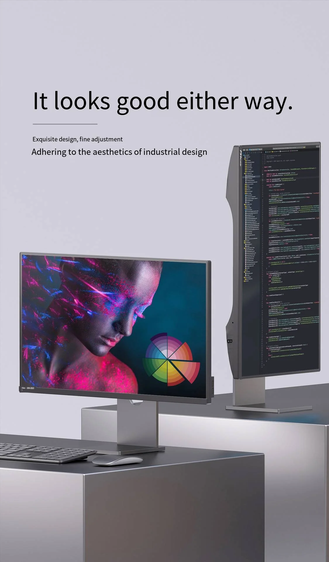 Monitor 4K de 27 polegadas com 98% DCI-P3 400nit IPS Panel 75HZ HDR Características MACRO OS Desktop SCREEN PORT TYPE-C