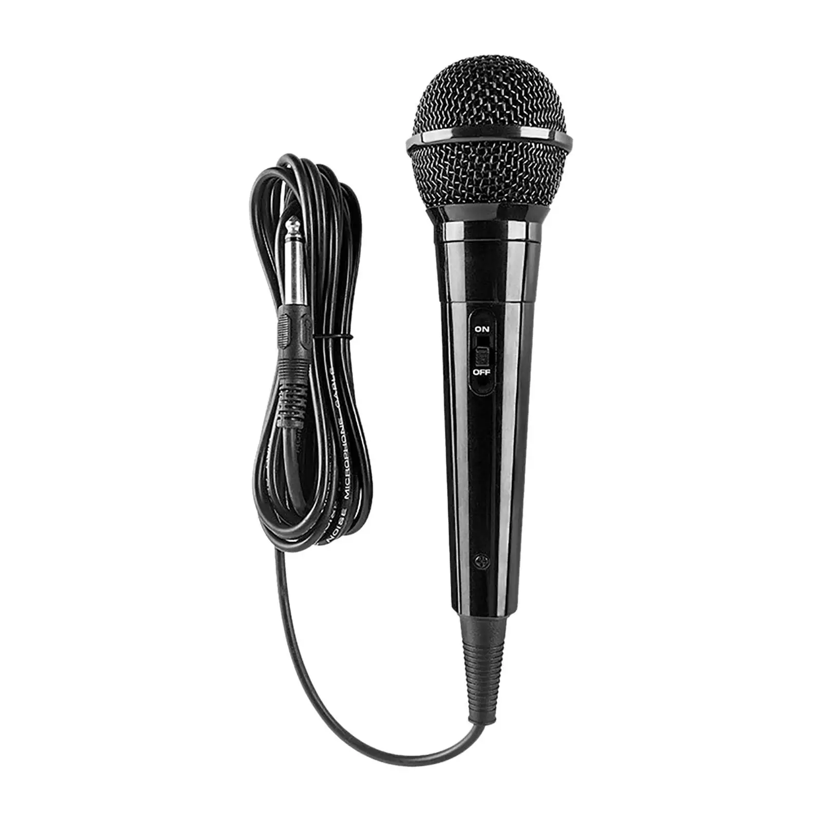 Wired Dynamic Karaoke Mic Durable Metal Wire Handheld Wired Dynamic Microphone Vocalist Microphone for Family Karaoke