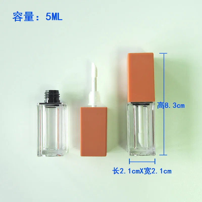 5 ml vierkante vorm plastic buis lipgloss balsem actieve wimpers eyeliner mascara olie gel cosmetische make-up verpakking