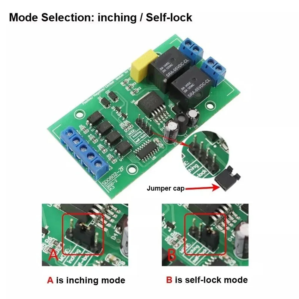 DC 6V 12V 24V Forward Reverse Motor Controller Relay Limit Switch Driver Module Suitable For Various Electronic Devices