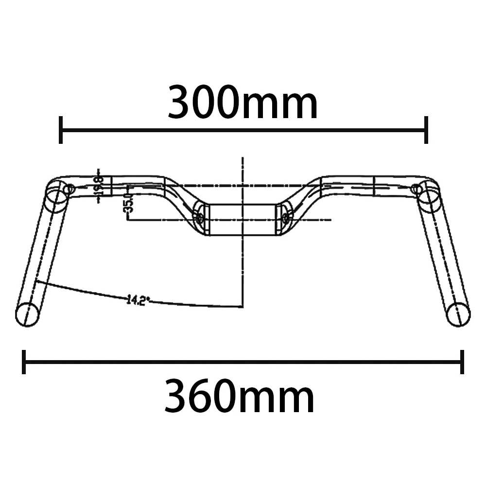 2024 Grind handvat 14 °   Carbon Fietsstuur Aero Stuur Drop Lift Racefiets Stuur Interne kabel Vaste tandrail