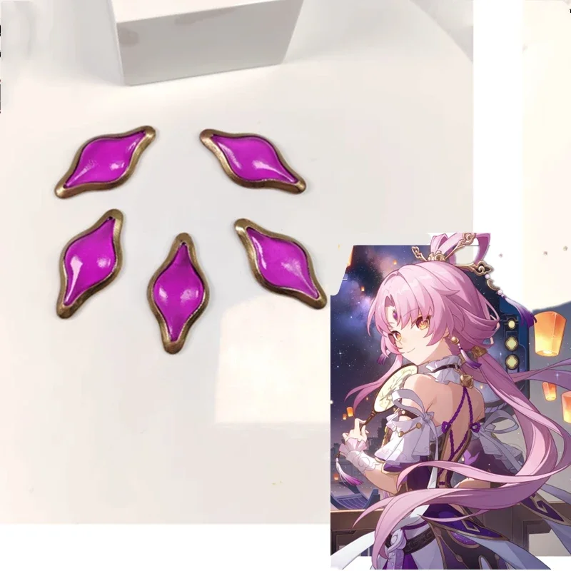 Accesorios para disfraz de Honkai Star Rail Fu Xuan, accesorio para Cosplay, Color morado, hecho a medida, nuevo juego