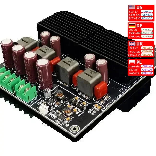 Dual core TPA3255 600W+600W high power amplifier board for fever