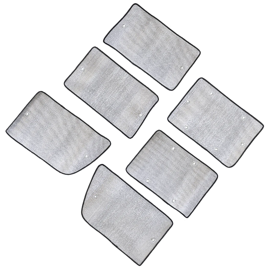 

6pcs Car Side Window Privacy Sunshade Cover Silver Aluminum Foil Fit for Jeep Wrangler 4-Door 2007-2013 2014 2015 2016 2017