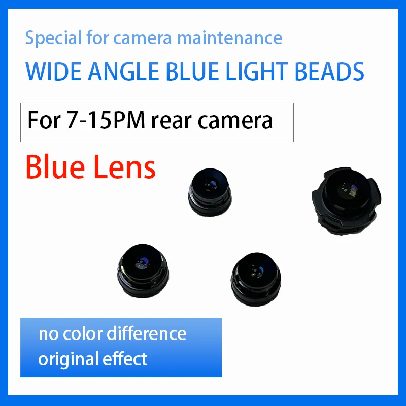 Back Camera Blue Lens for iPhone 7G -15ProMax Rear Camera Repair Replacement Part Wide Angle Telephoto Ultra Wide Angle Lens set