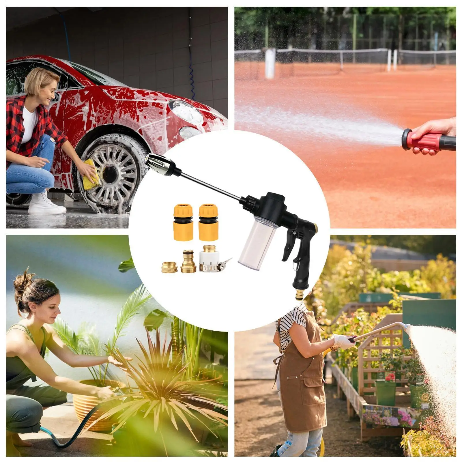 

Пеногенератор для мойки автомобилей, мощный очиститель высокого давления, инструмент для мойки автомобилей, мотоциклов, грузовиков, фургонов