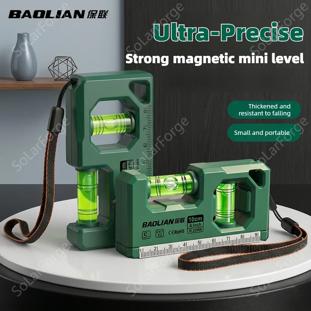 BAOLIAN Thickened Mini Magnetic Bubble Level Horizontal Vertical DIY Measuring
