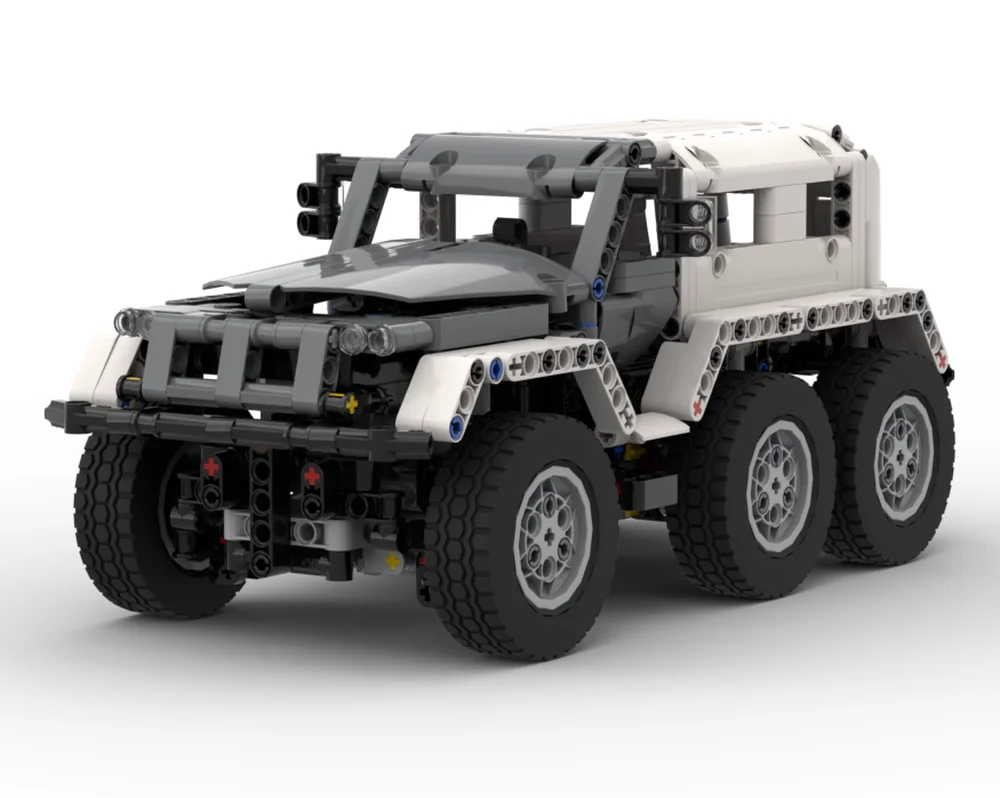

Building Blocks Boys Toys MOC 6x6 Trackol RC Car Model 700 Parts Creative Christmas Gift for Kids