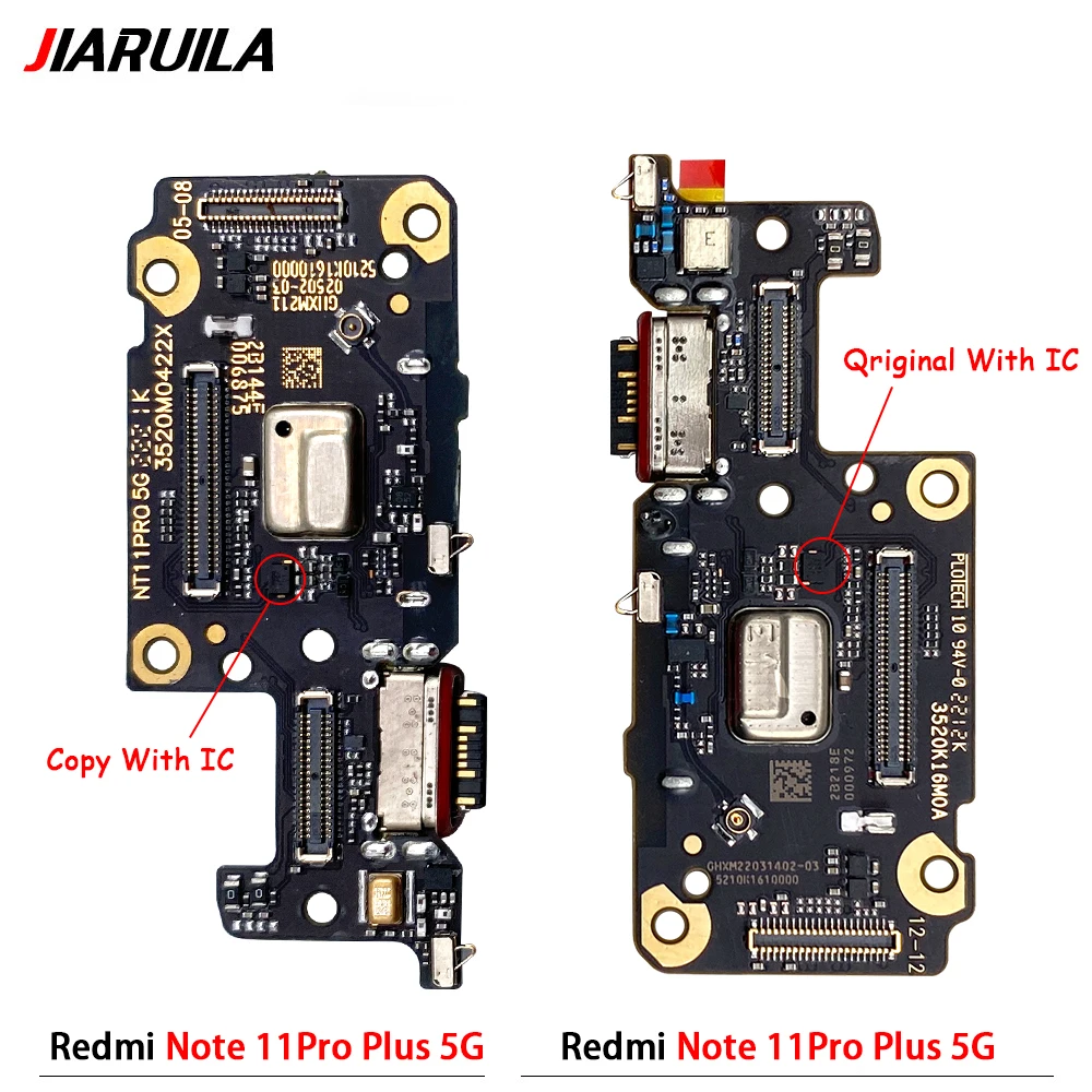 USB Charging Port Microphone Dock Connector Board Cable Repair Parts For Xiaomi Redmi 12C 10 5G Note 11 Pro Plus 5G 12s 12 4G