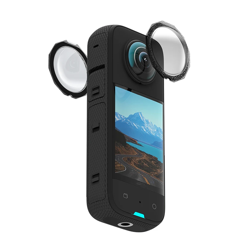 

For Insta360 X3 Stick-On Lens Protector Protective Sports Camera Accessories