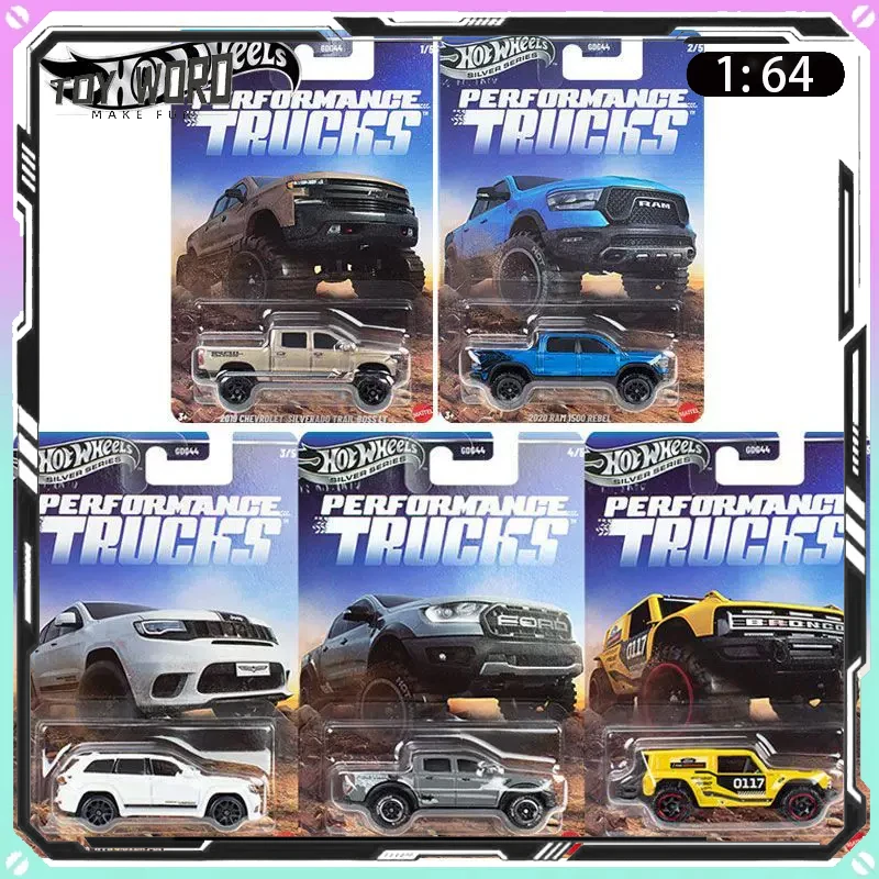 

New Hot Wheels GDG44 Silver Label Performance Pickup Alloy Car Ford Dodge Chevrolet Multiple Models Collectible Gift for Fans