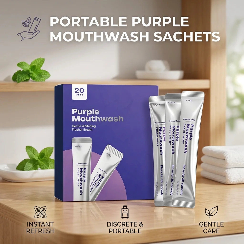 Фиолетовый портативный ополаск – обзор и цена Whitening Mouthwash