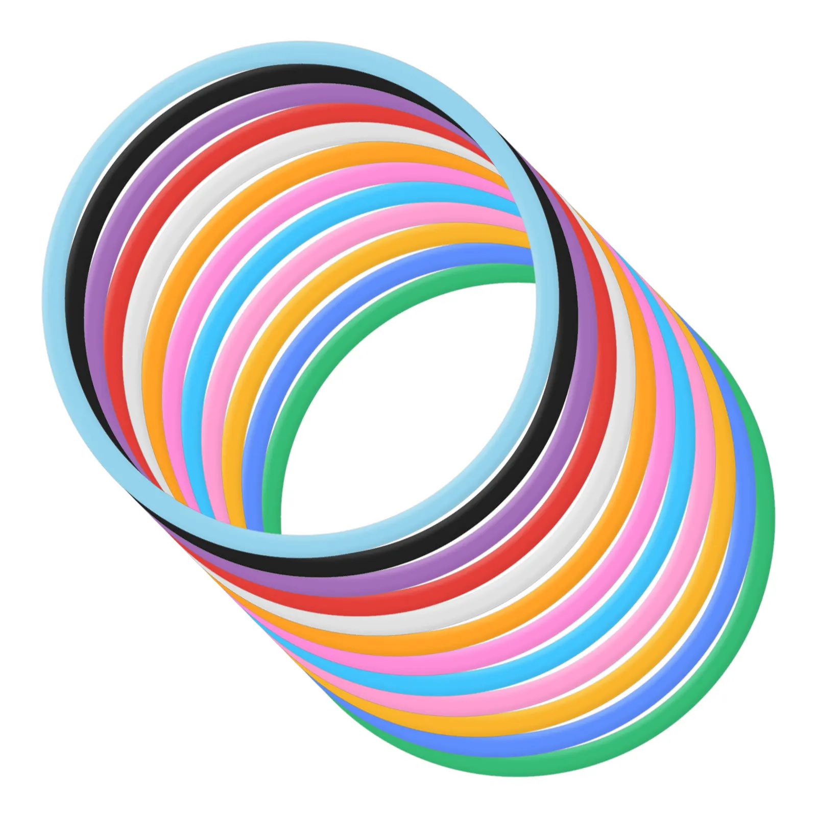 

12 шт. разноцветных силиконовых браслетов, милые гибкие браслеты для девочек, подарки на фестиваль, день рождения, модные украшения, подарок