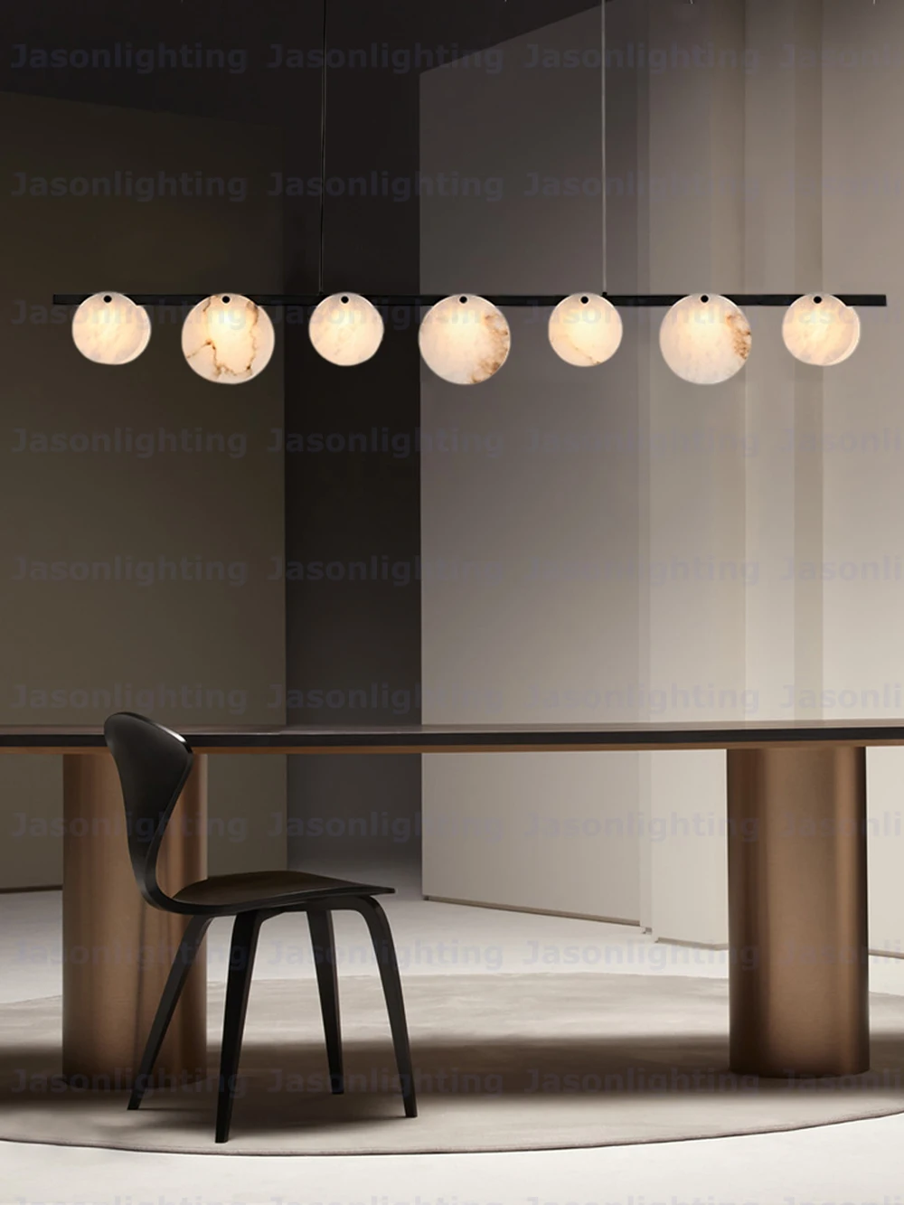 Marble LED Chandelier Alabaster Pendant